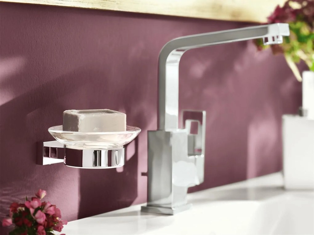 Кран мивка Grohe Eurocube Висок-сребърен гланц