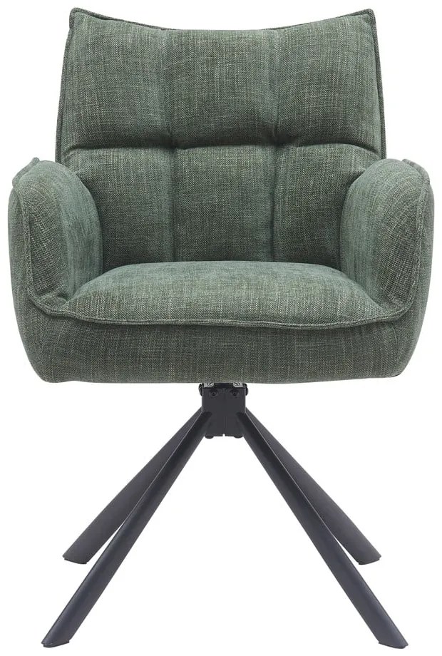 Зелени тапицирани трапезни столове в комплект 2 бр. Marilla – Unique Furniture