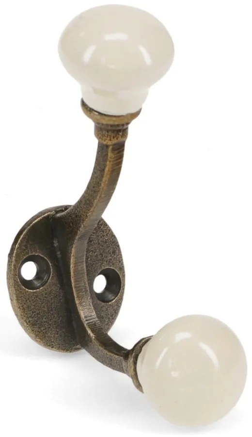 Кремава метална стенна закачалка 3 cm – Rex London