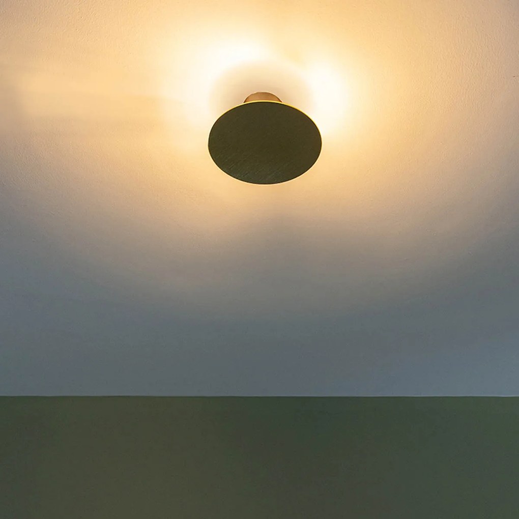 Дизайнерска Златна Стенна Лампа с Регулиране - Макара