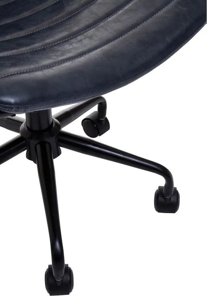 Тъмносив офис стол от имитация на кожа Forbes – Premier Housewares