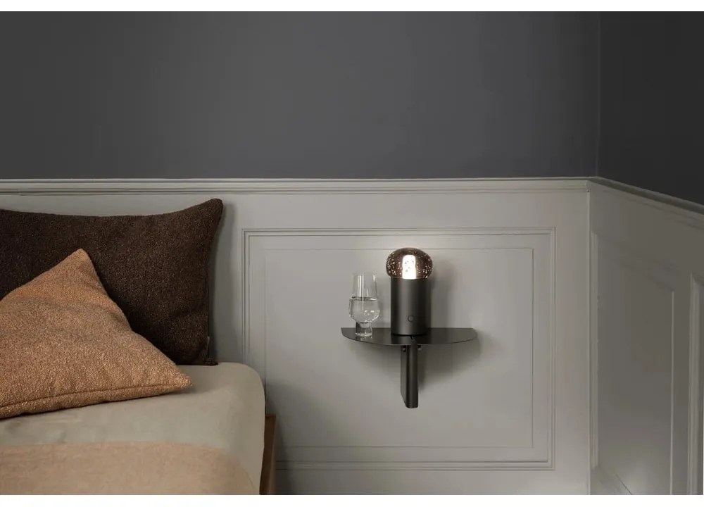 Сив стоманен стенен рафт 30 cm Oru – Blomus