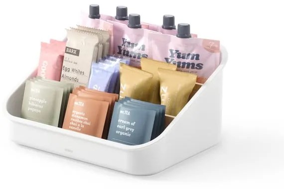 Бял пластмасов органайзер за баня за козметика Bellwood - Umbra