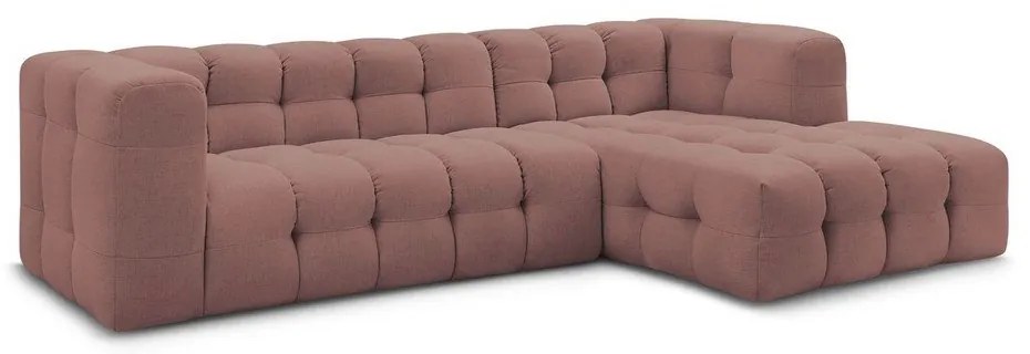 Светлорозов ъглов диван (десен ъгъл) Cloud – Bobochic Paris