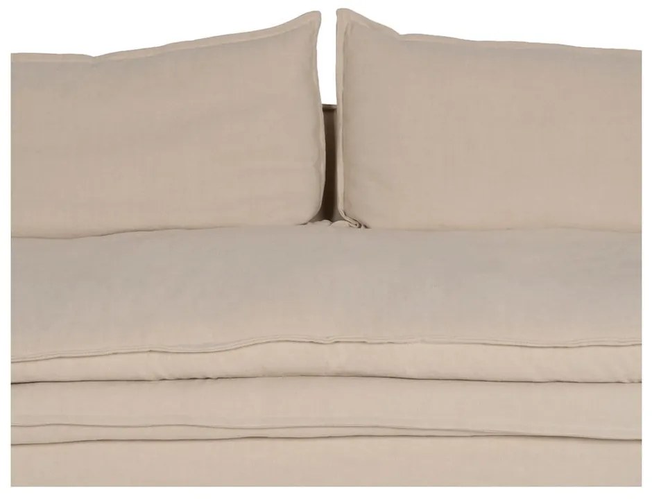 Кремав ленен диван 210 cm – Ixia