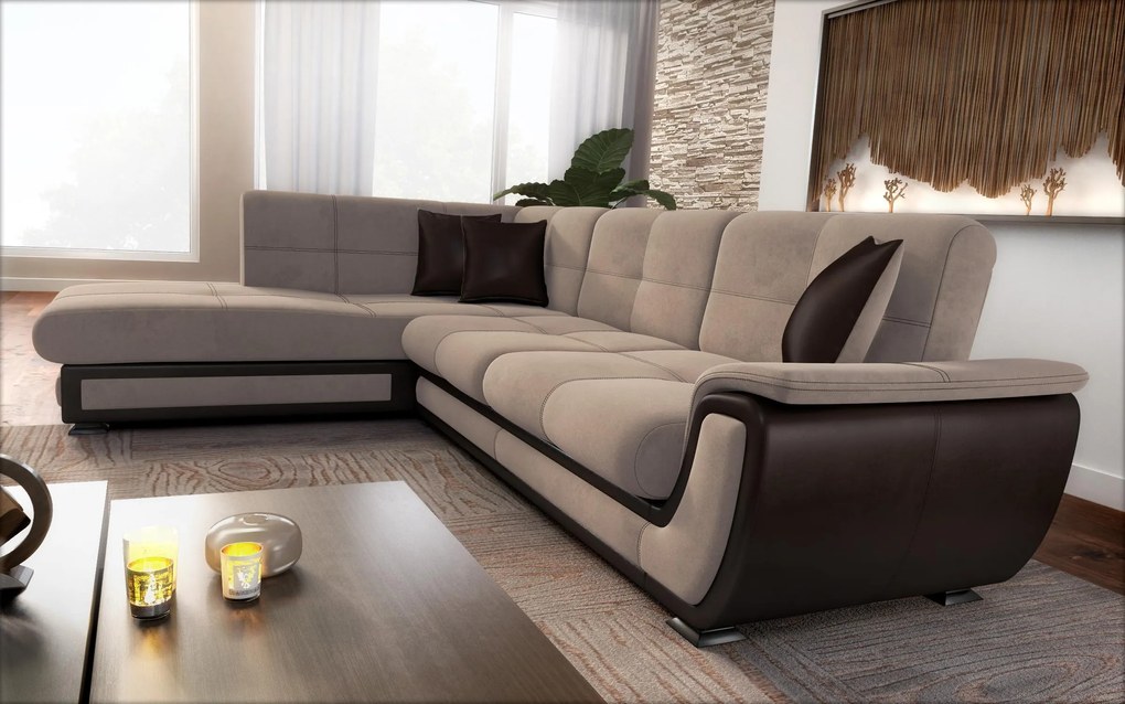 Разтегателен ъглов диван + клик-клак механизъм Принцес II