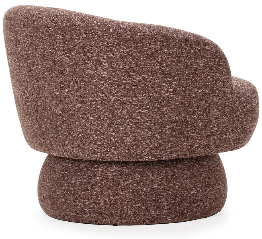 Лилаво/кафяво въртящо се кресло Dali – MOME