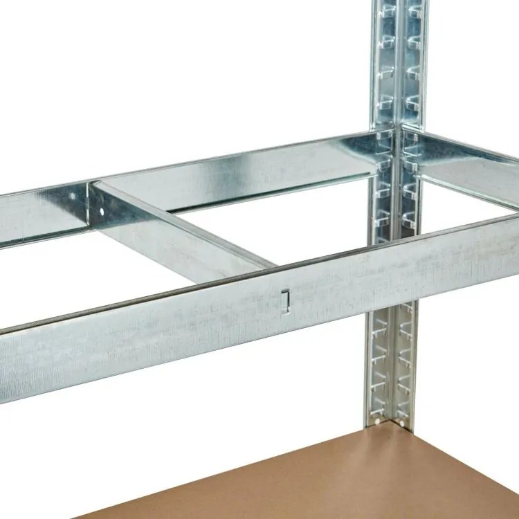 Стабилен метален стелаж за съхранение с 5 рафта 180 x 90 x 30 cm