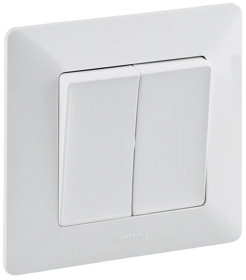 Legrand 755738 Сериен ключ Valena Life 1х, с рамка, бял,  - 755738