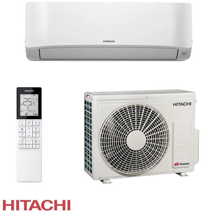 Инверторен климатик Hitachi AirHome 400 RAK-DJ35PHAE / RAC-DJ35PHAE, 12000 BTU, 26 м2, A++, Wi-Fi, R-32, Бял