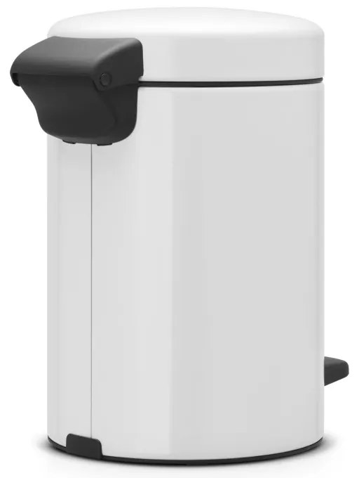 Кош за боклук с педал Brabantia NewIcon 648991, 3 л, Плавно затваряне, Противоплъзгаща основа, Бял