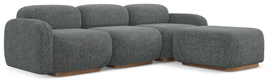 Сив модулен ъглов диван (променлив) Ailani – Makamii
