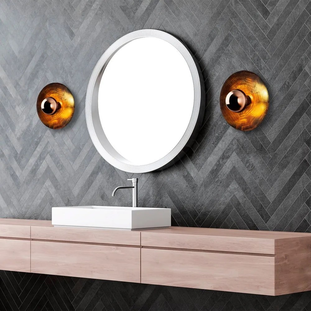 Стенна лампа в меден цвят ø 28 cm Kurt – Opviq lights