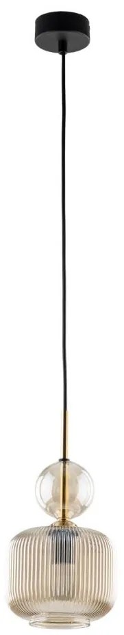 Пендант на кабел SOPHIA 1xE14/10W/230V черен/димно бежов