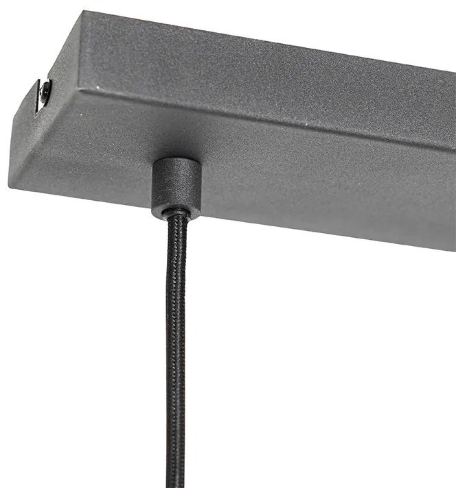 Модерен висящ аплик черен 4-светлина - Saffira