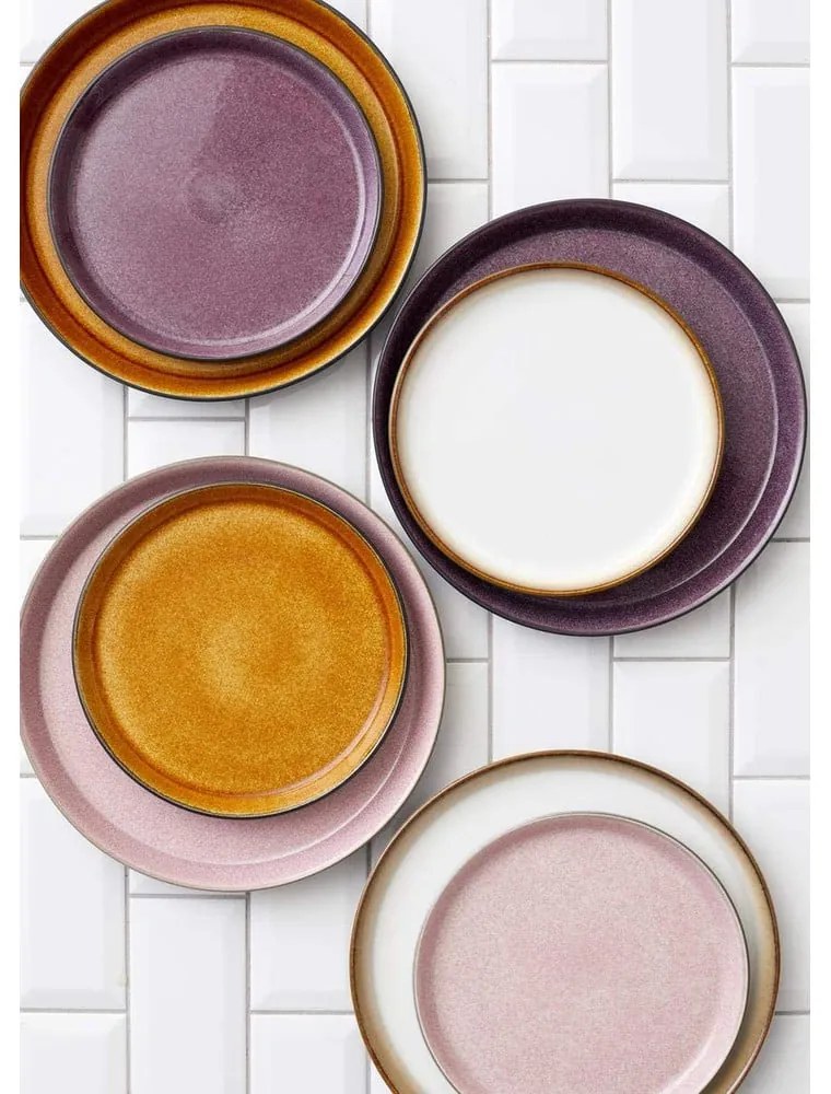 Черна/лилава глинена чиния ø 27 cm Gastro Black/Purple – Bitz