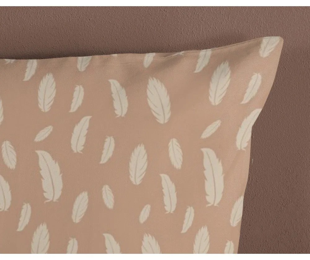 Кафяво-бежово единично памучно детско спално бельо 140x200 cm Hay – Good Morning