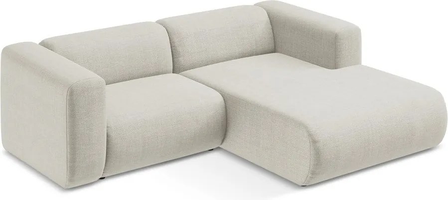 Бежов ъглов диван (десен ъгъл) Ekahi – Makamii