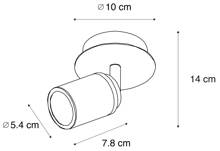 Модерен баня прожектор месинг IP44 - Ducha