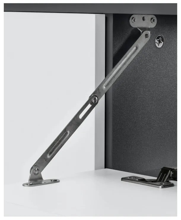 Стенен шкаф за мивка в бял и антрацитен цвят 80x53 cm Wisla – Støraa