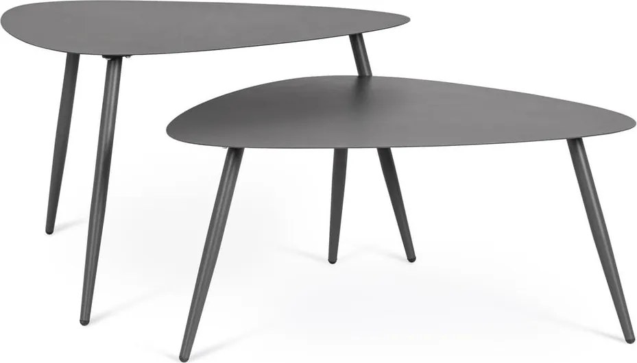 Стоманени градински масички за кафе в комплект 2 бр. 73,5x77,5 cm Yvonne – Bizzotto