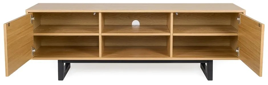 ТВ масичка от дъб Camden Herringbone Mora - Woodman