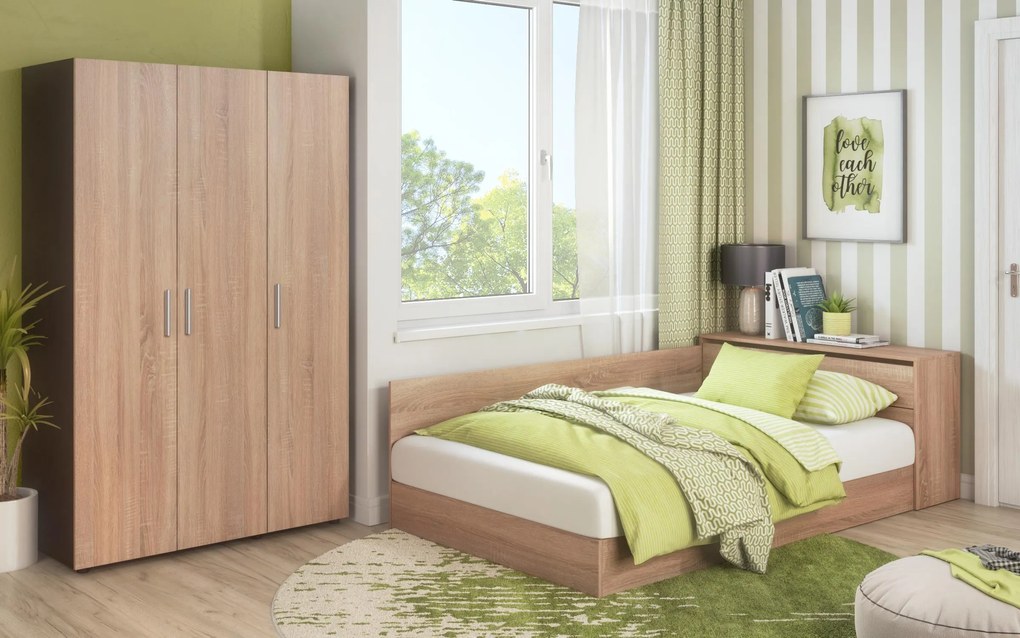 Легло + ракла за матрак 120/190 Приста