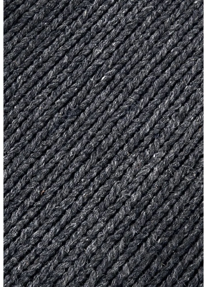 Тъмносив ръчно изработен вълнен кръгъл килим ø 200 cm Francois – Villeroy&Boch