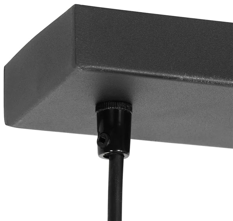 Модерна висяща лампа черна 5-светлина - Jeana