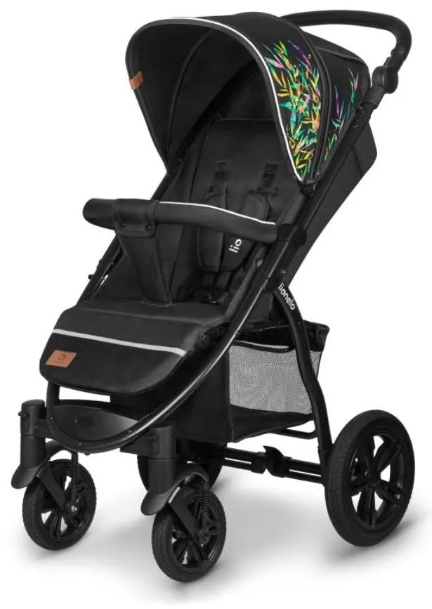 Lionelo - Детска количка ANNET TOUR черен/зелен