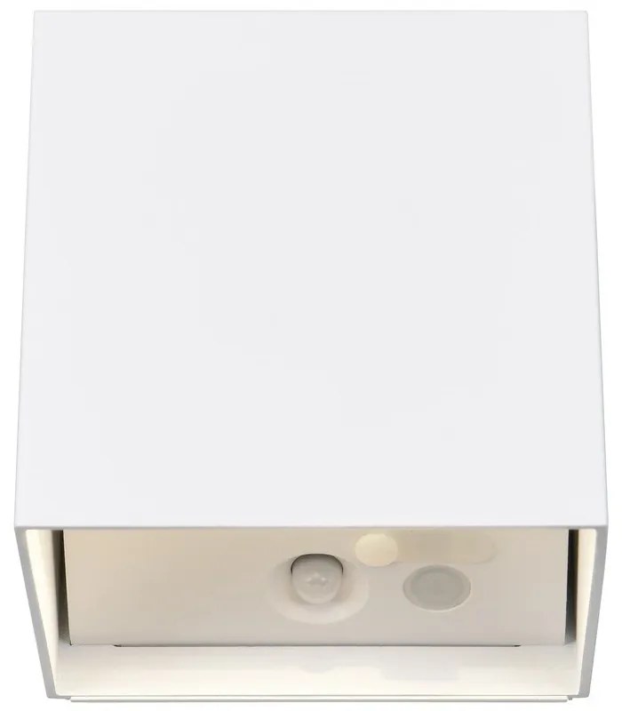 LED стенно външно осветително тяло с USB със сензор за движение (височина 10 cm) Genie – Reality