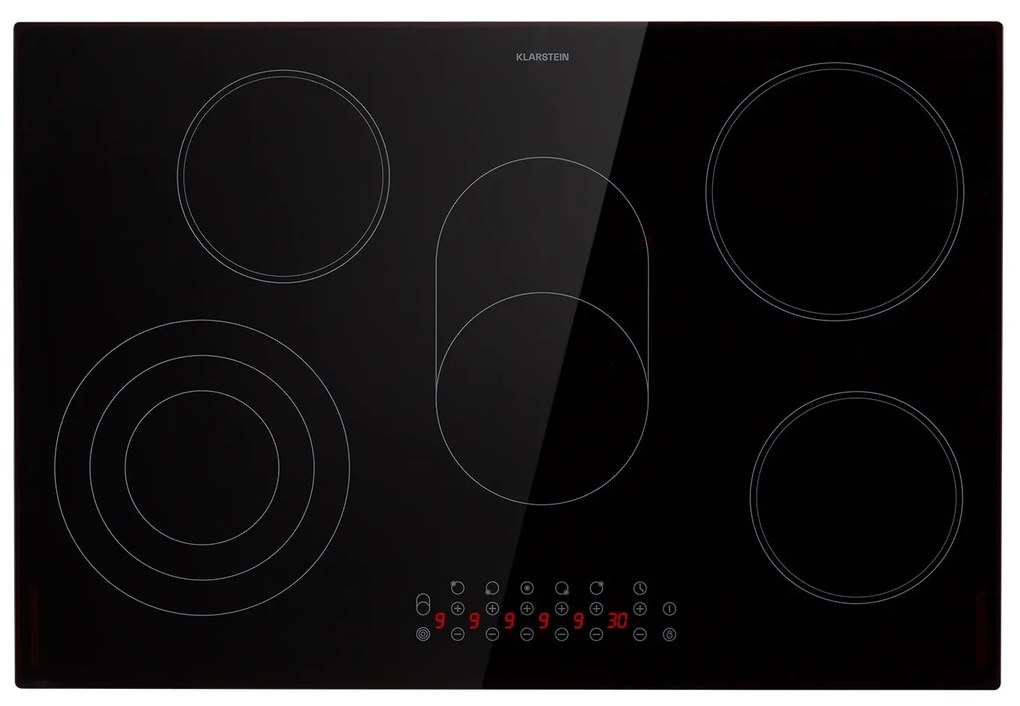 Klarstein Virtuosa 5, плот за вграждане, 5 зони, 8500W, стъклокерамика