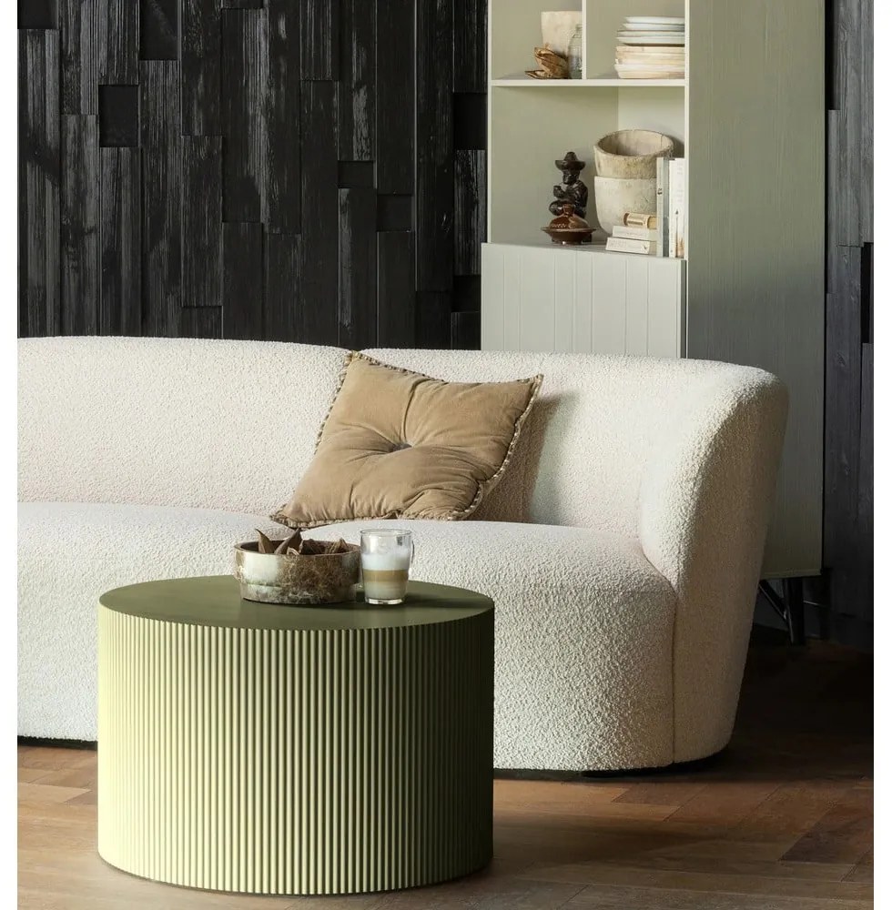 Кръгла масичка за кафе в цвят каки ø 60 cm Sanne - WOOOD