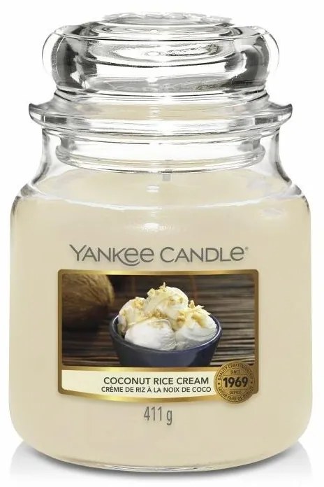 Yankee Candle - Ароматна свещ COCONUT RICE CREAM средна 411 гр 65-75 часа