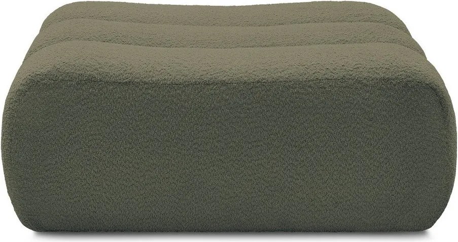 Зелена табуретка от прежда с примки от букле Azra – Bobochic Paris