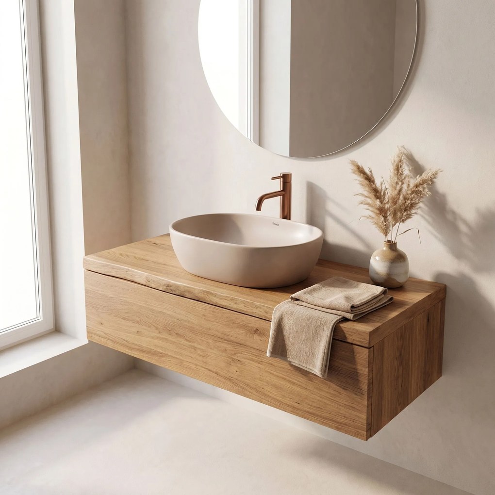 Умивалник за плот Rea Focus Taupe