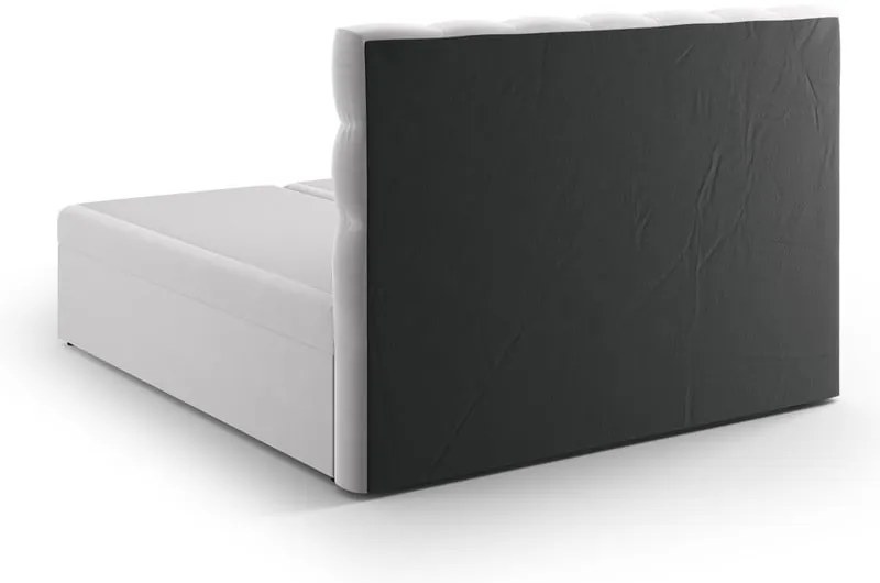 Светлосиво боксспринг легло с място за съхранение 160x200 cm Bali - Cosmopolitan Design