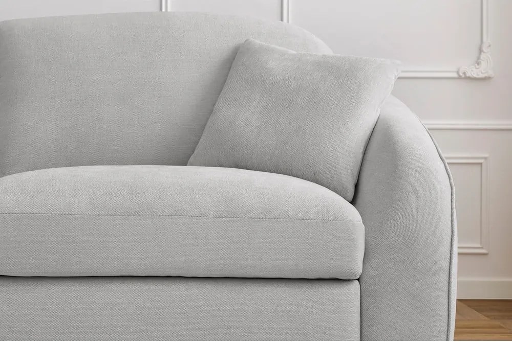 Светлосив разтегателен диван 235 cm Cezanne – Bobochic Paris