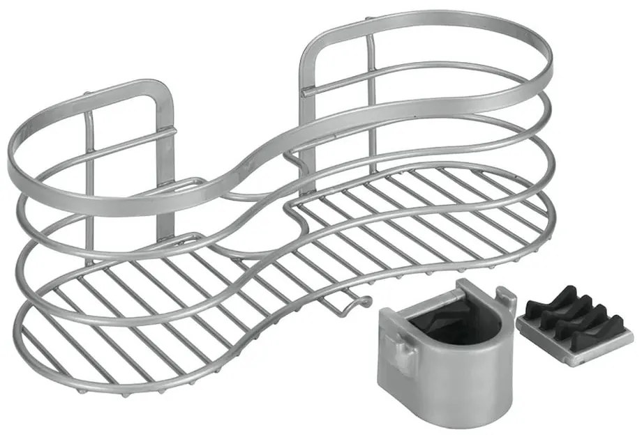 Висящ стоманен рафт за баня в сребристо Viva! - Metaltex