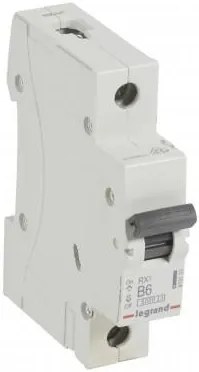Legrand Автоматичен прекъсвач RX3 1P 6A крива В 6kA  - 419133
