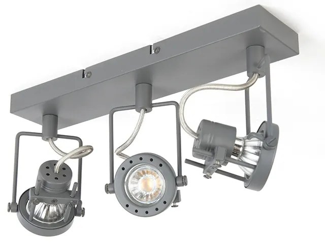 Индустриален прожектор антрацит 3-светлина въртящ се и наклоняващ се - Suplux