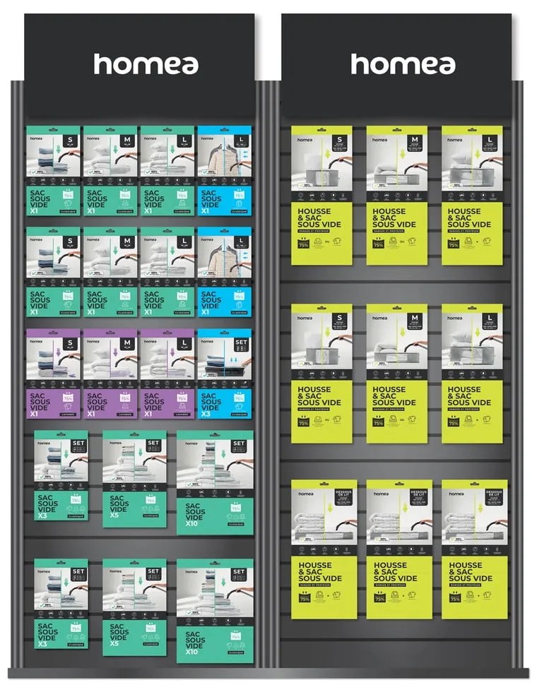 Вакуумна пластмасова кутия за съхранение на дрехи 40x40x25 cm – Homéa