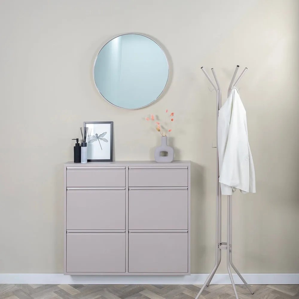 Кафяво-сива метална стойка за връхни дрехи ø 40x170 cm Jessy – Spinder Design