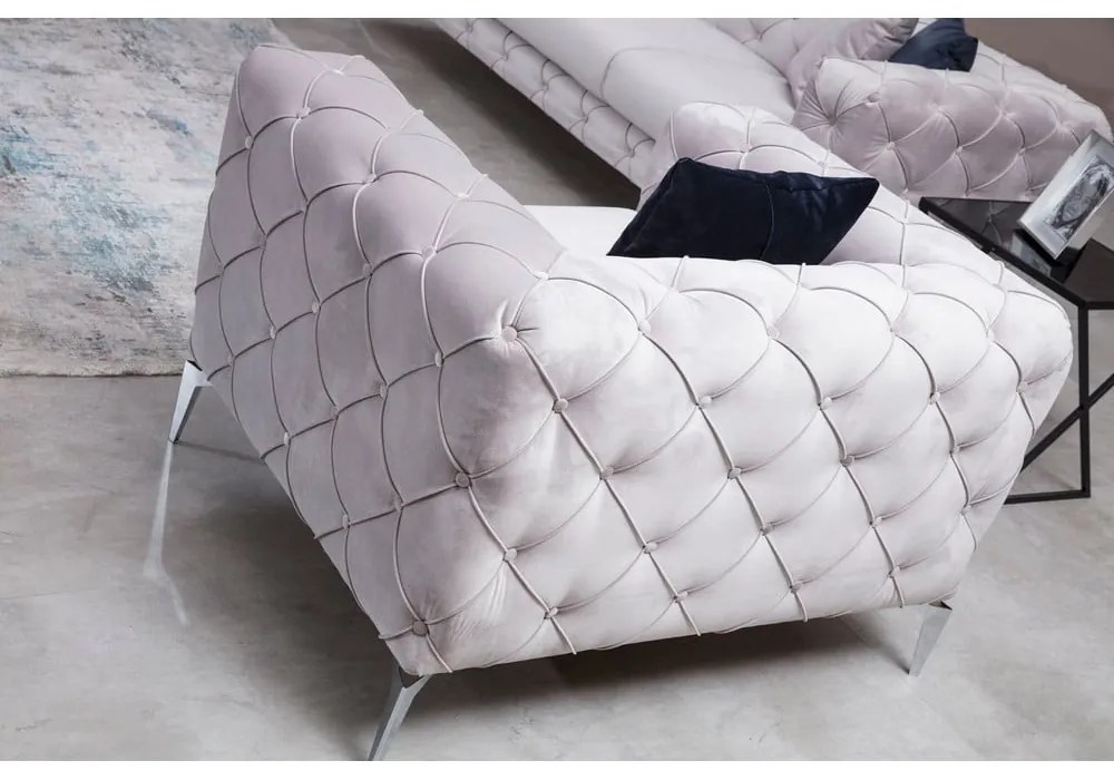 Светлосиво кресло Como – Artie