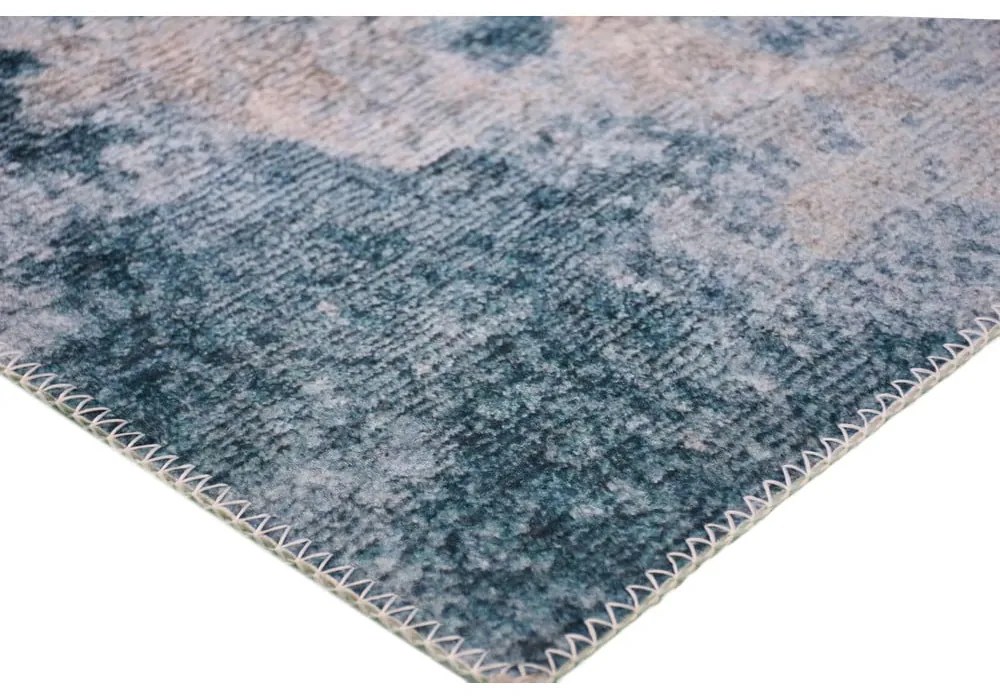 Син и кремав миещ се килим 200x80 cm - Vitaus