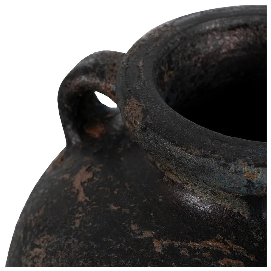 Тъмнокафява теракотна висока ваза (височина 60 cm) Artem – Ixia