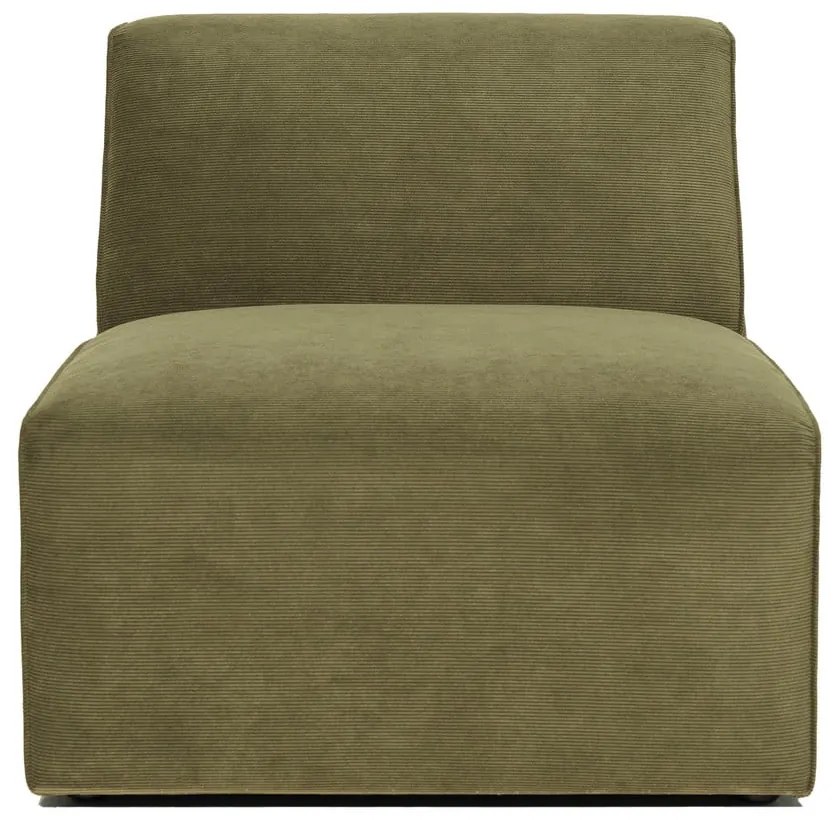 Модул за диван от зелен велур (централна част) Sting - Scandic