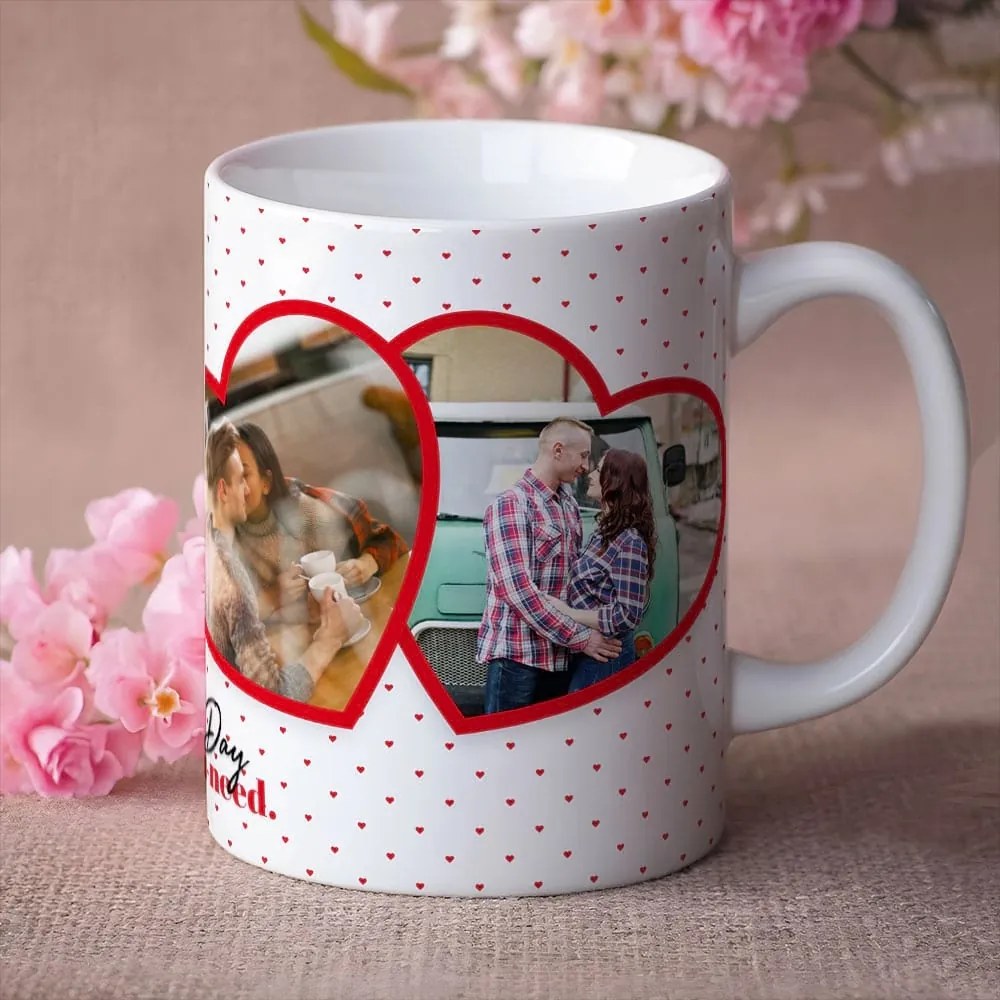 Чаша с 4 снимки за Свети Валентин