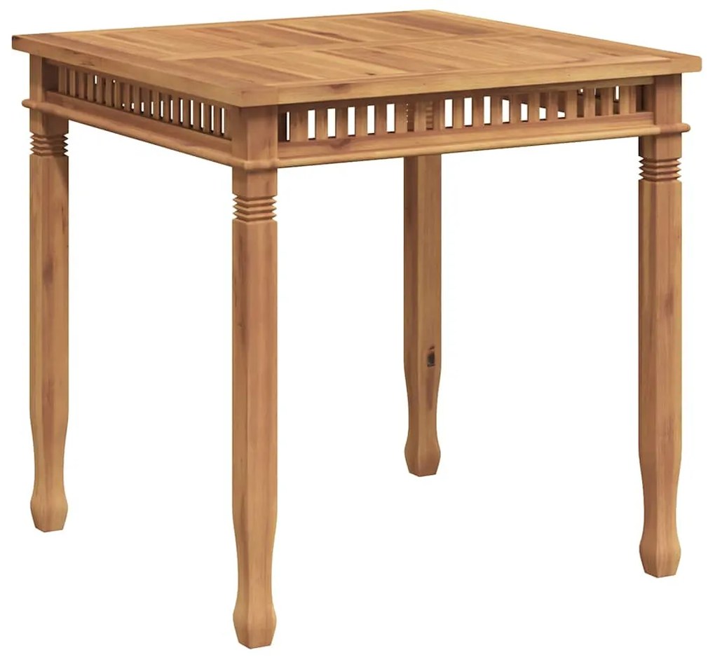 49384 vidaXL Градинска трапезна маса, 80x80x80 cм, тиково дърво масив