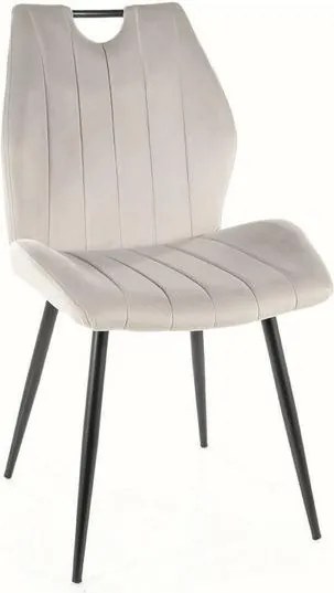 Стол Arco Velvet-Светъл Сив (4) парчета